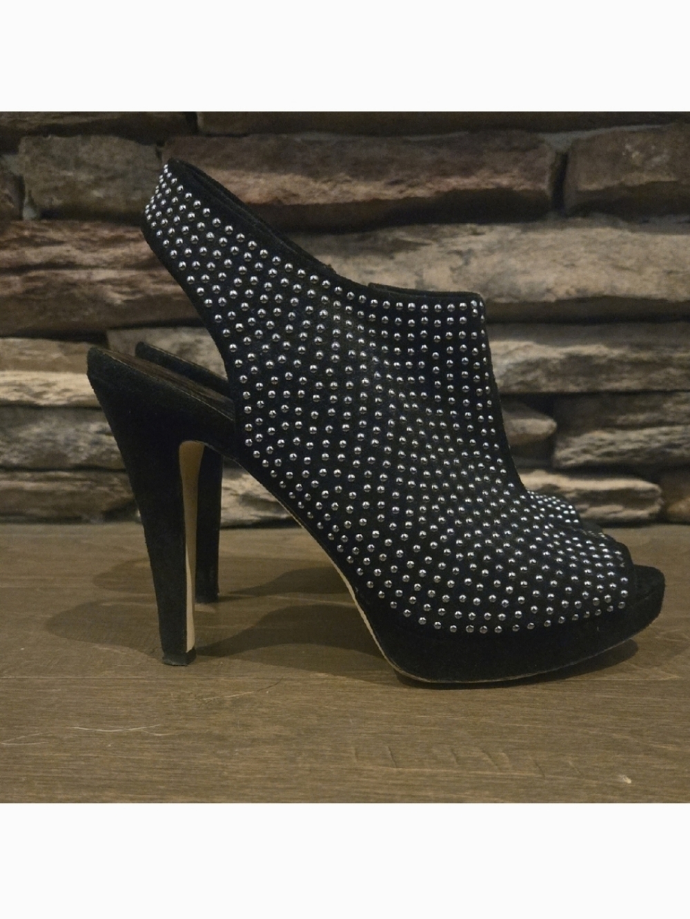 Black Studded Heels
